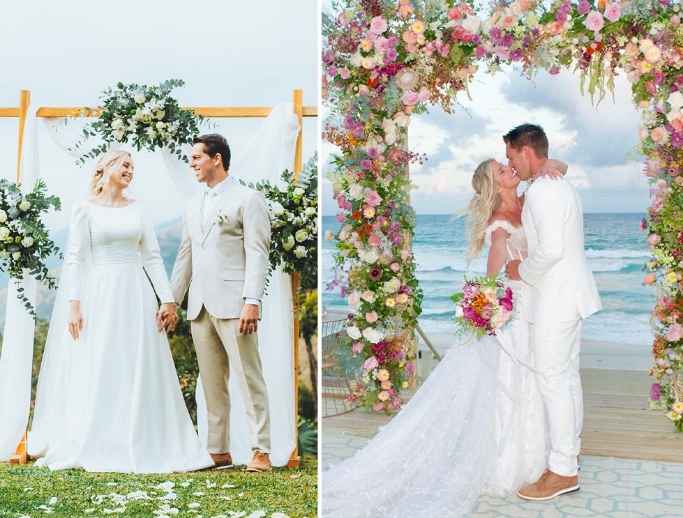 Ex de Karina Bacchi, Amaury Nunes usa look parecido com o do casamento com a atriz ao se casar de novo