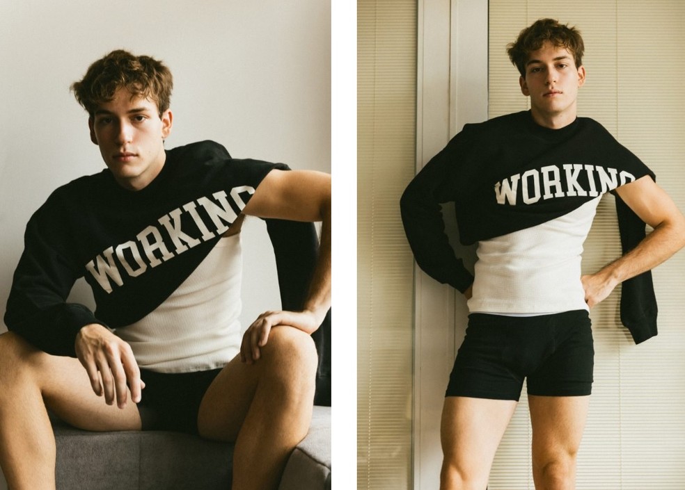 As primeiras fotos de Pietro Antonelli como modelo — Foto: Way Model/Reprodução