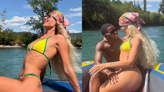 Jogadora mais seguida, Alisha Lehmann posa de biquíni com as cores do Brasil e torcedores veem indireta Jogadora mais seguida, Alisha Lehmann posa de biquíni com as cores do Brasil e torcedores veem indireta