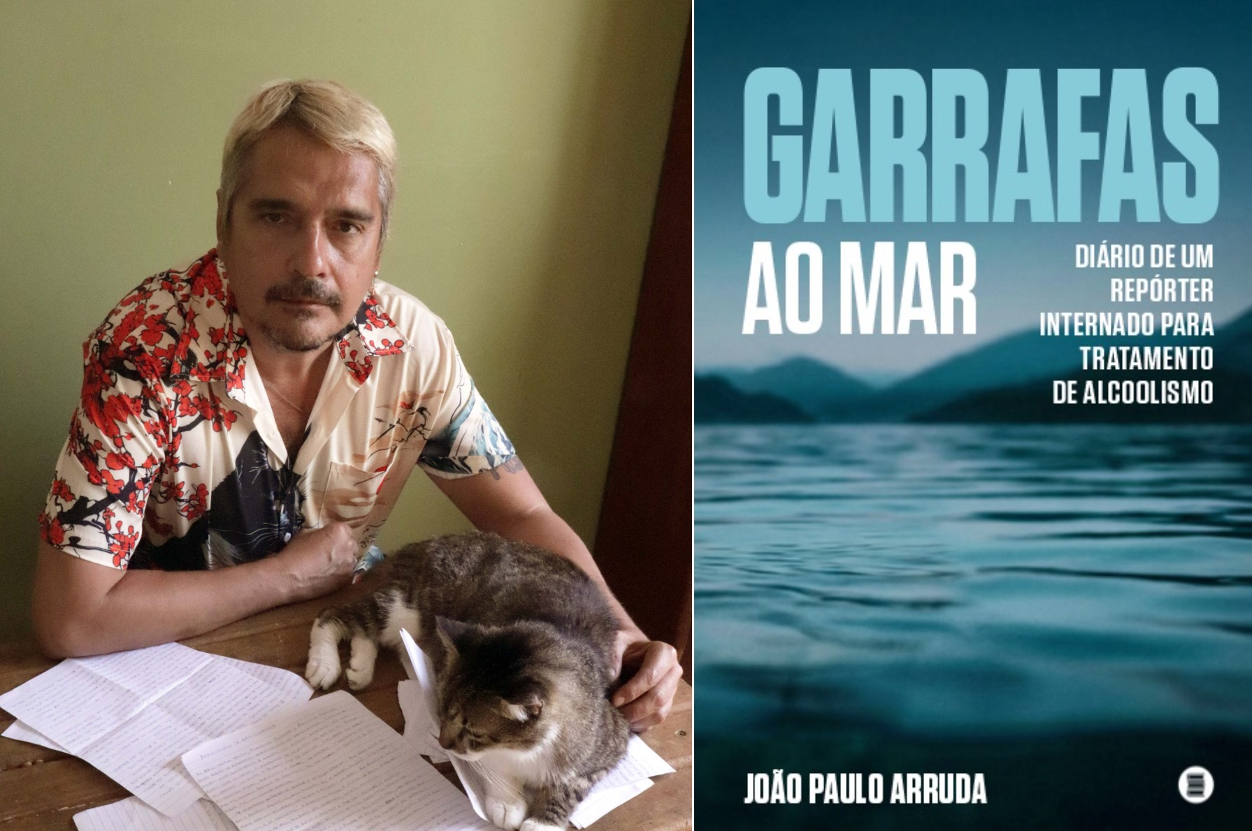 Jornalista lança livro de crônicas redigidas à mão em clínica de reabilitação: 