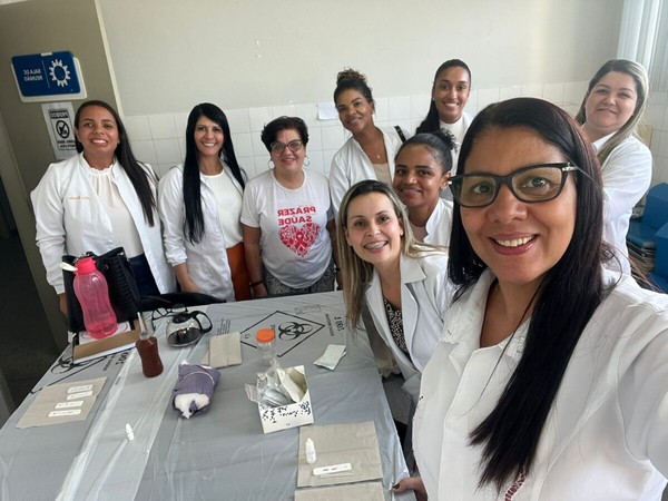 Profissionais da maternidade e CTI do Hospital Municipal Mariana Maria de Jesus (HMMMJ) — Foto: Divulgação