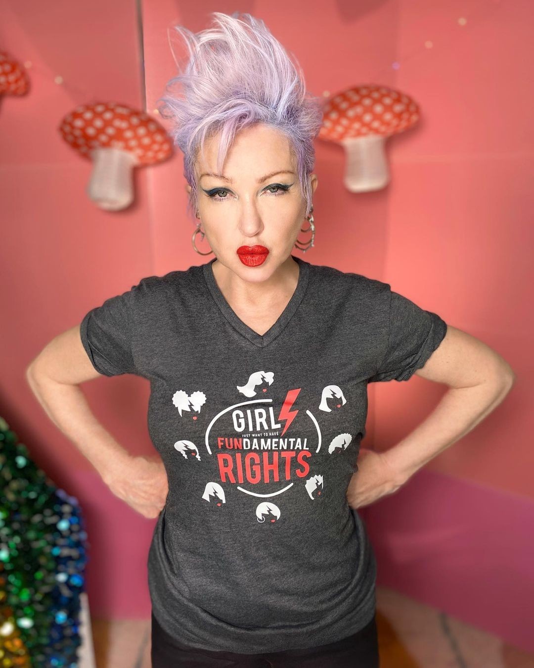 Cyndi Lauper em novembro de 2022 — Foto: Reprodução de Instagram