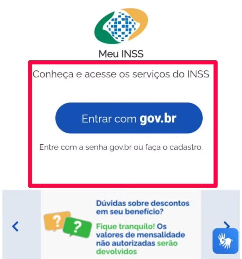 Confira o passo a passo para verificar se você recebeu a mensagem do INSS — Foto: Reprodução