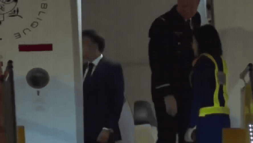 Macron e esposa em Hanói