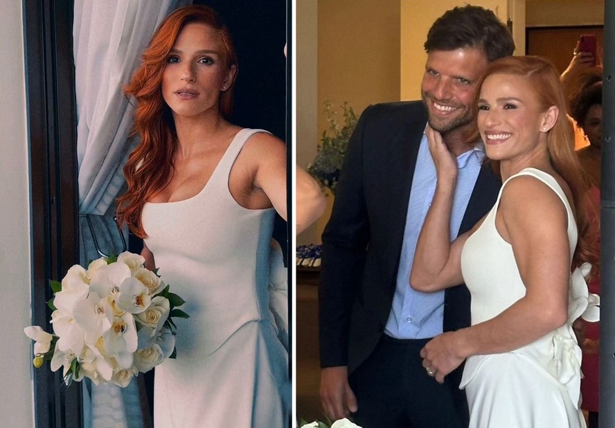 Ginasta Jade Barbosa se casa com o administrador Leandro Fontanesi