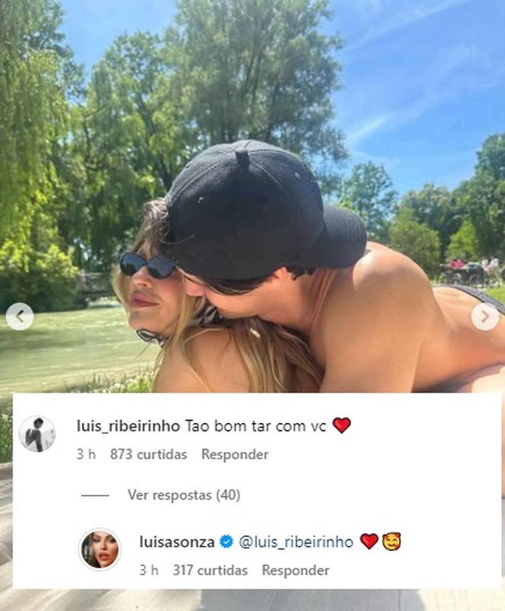Luísa Sonza ganha declaração do namorado — Foto: Reprodução/Instagram