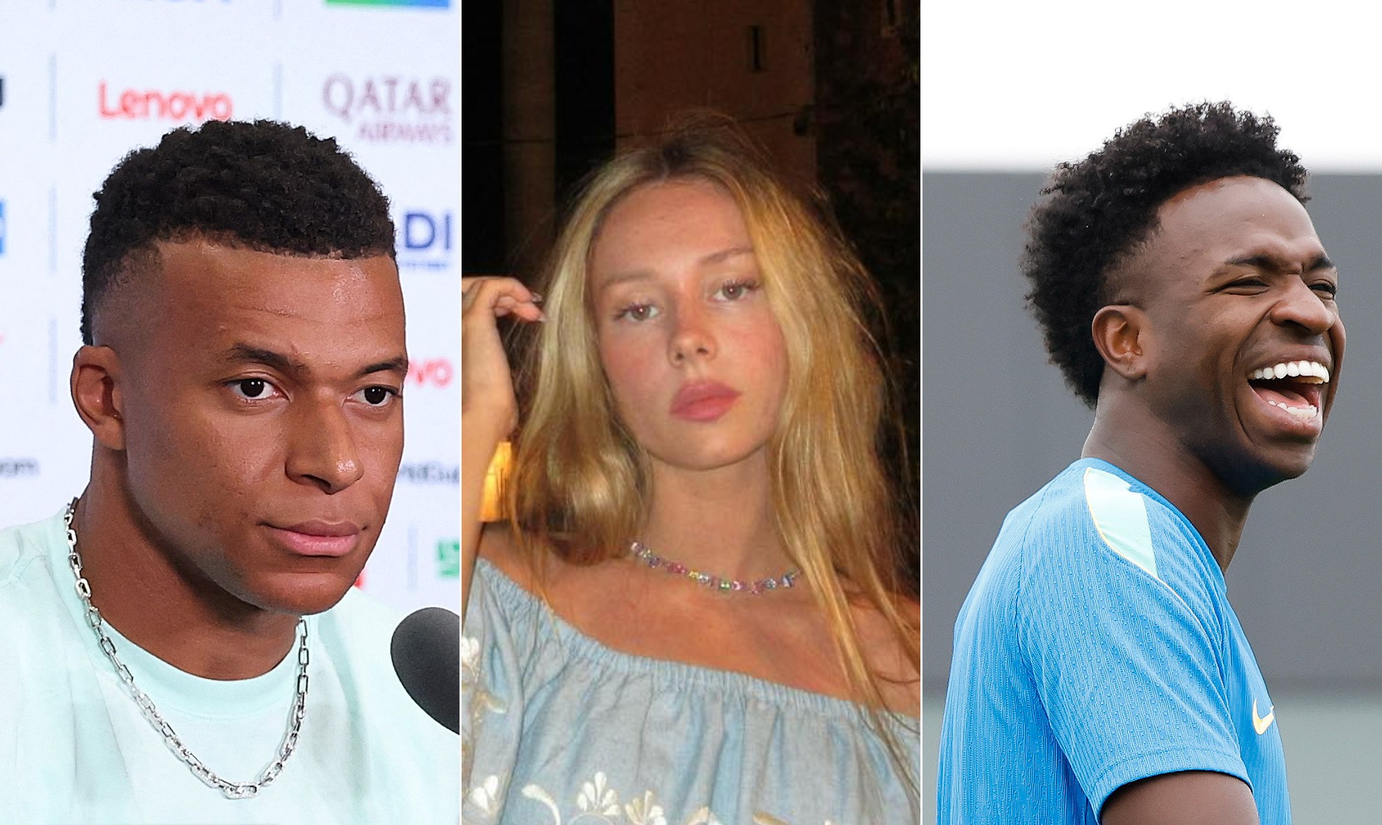 Ester Expósito desmente romance com Vini Jr. e é vista com Mbappé