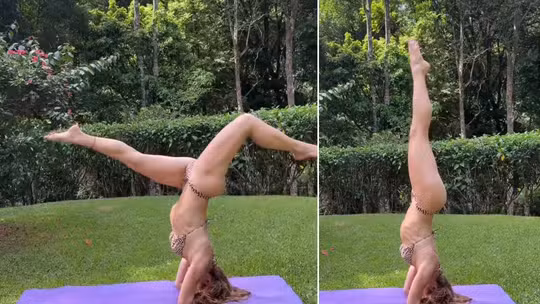 Leticia Spiller Revela Pós-Carnaval com Desafio de Yoga na Natureza