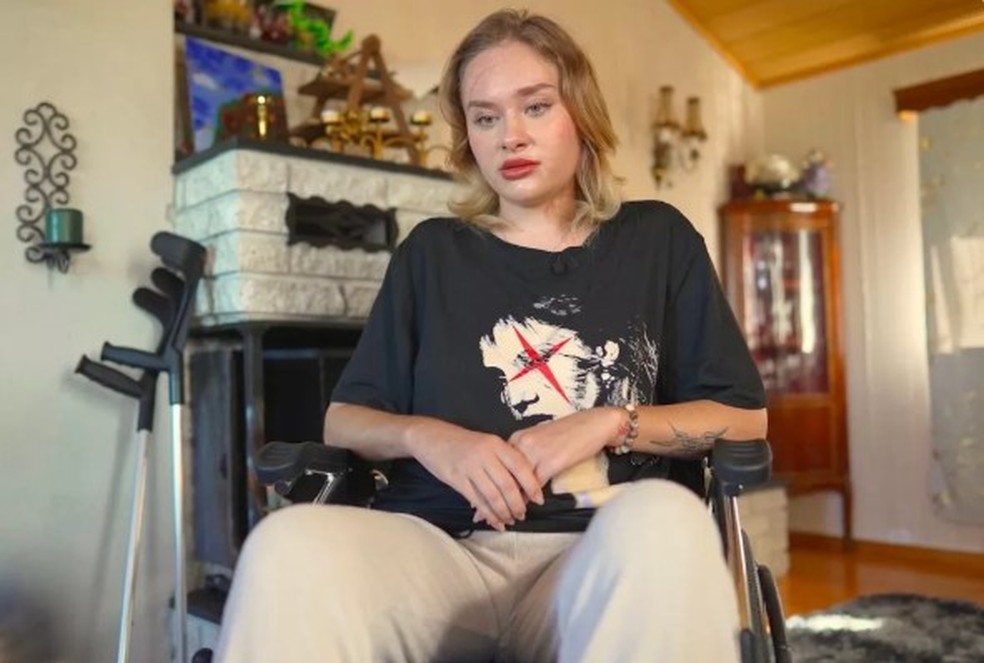 Maria Kovalchuk tr&ecirc;s meses ap&oacute;s ser encontrada gravemente ferida em canteiro de obras em Dubai &mdash; Foto: Reprodu&ccedil;&atilde;o