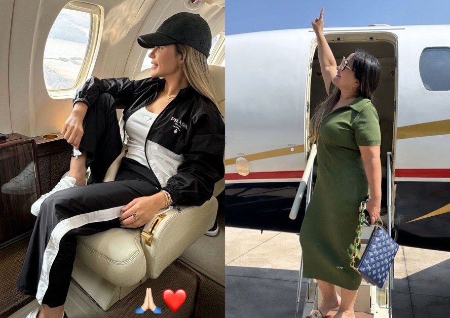 Deolane Bezerra e mãe voltam para São Paulo de jatinho particular após deixarem prisão em Pernambuco