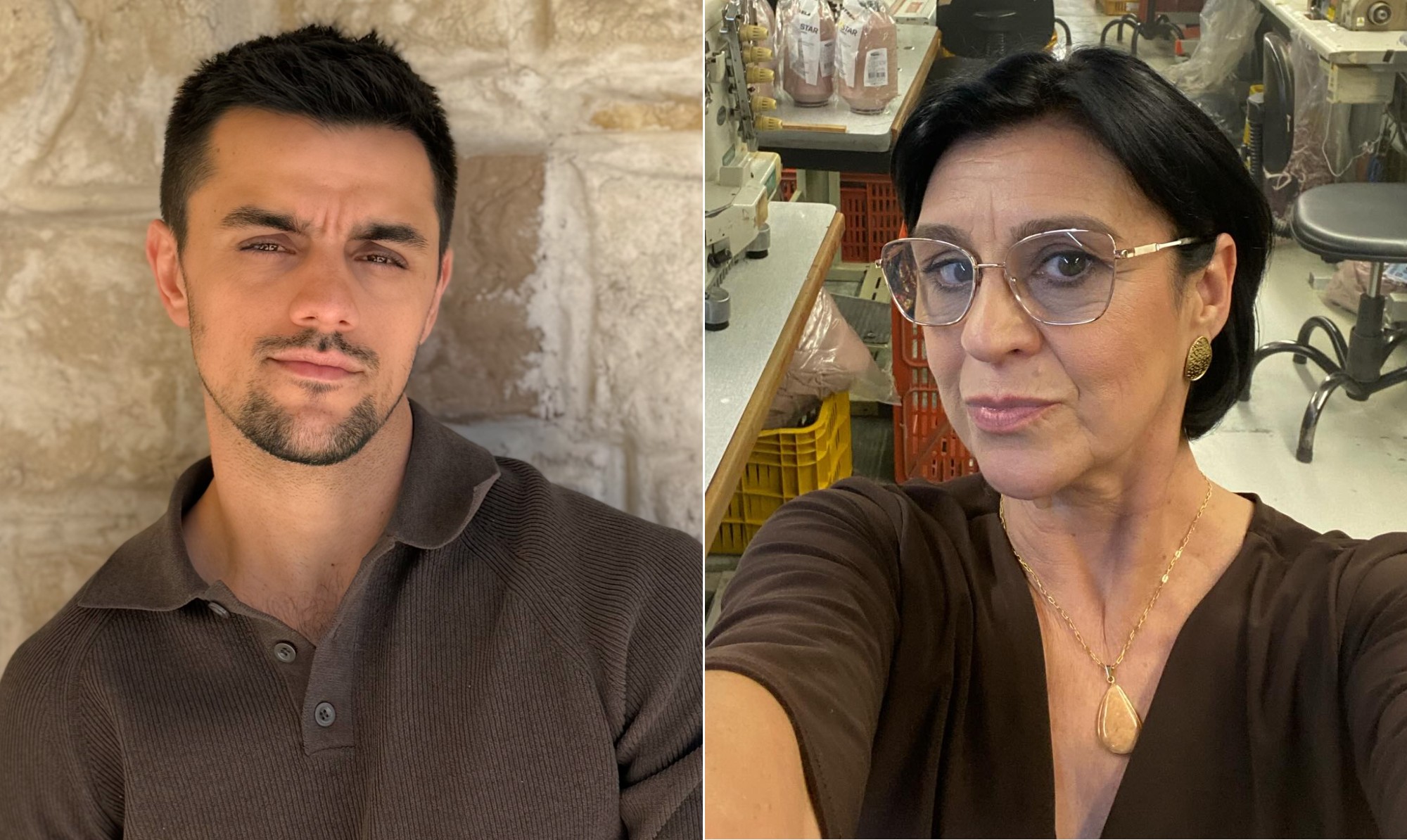 Felipe Simas e Cris Larin, que contracenaram em 