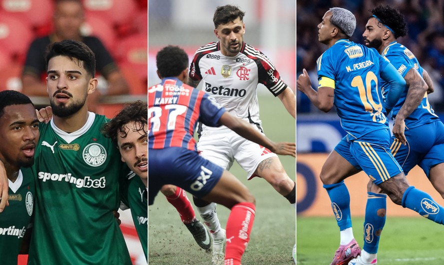Palmeiras assumiu liderança do Brasileirão, seguido por Flamengo e Cruzeiro