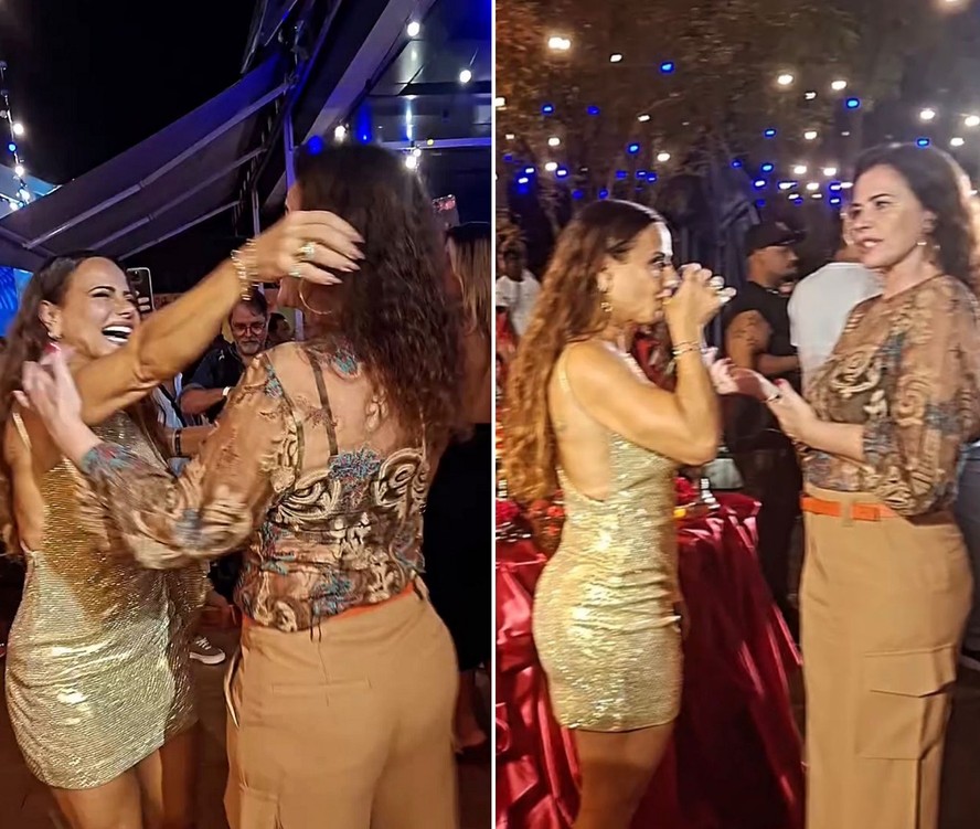 Luma de Oliveira vai ao festão de aniversário de Viviane Araújo no Rio ...