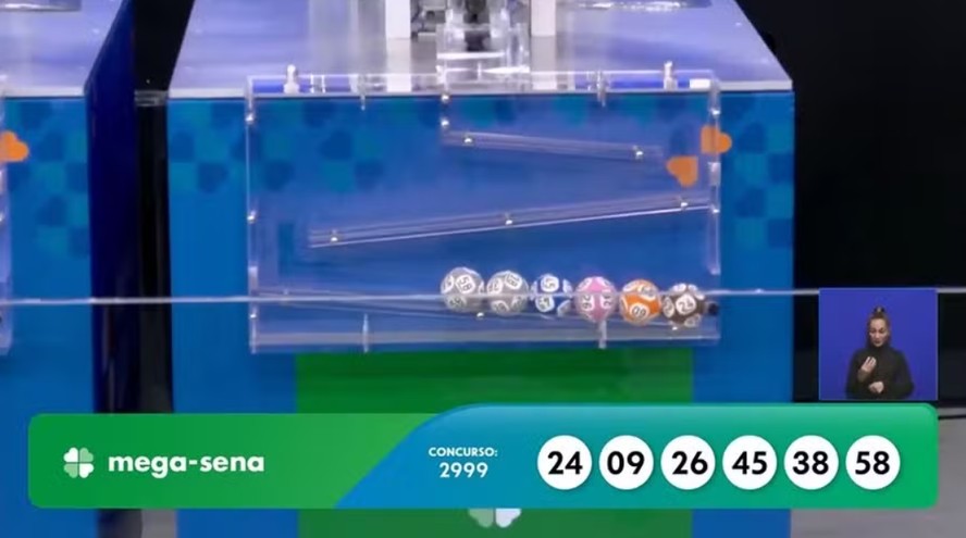 Mega-Sena acumula e prêmio do próximo concurso é estimado em R$ 100 milhões. Veja dezenas sorteadas