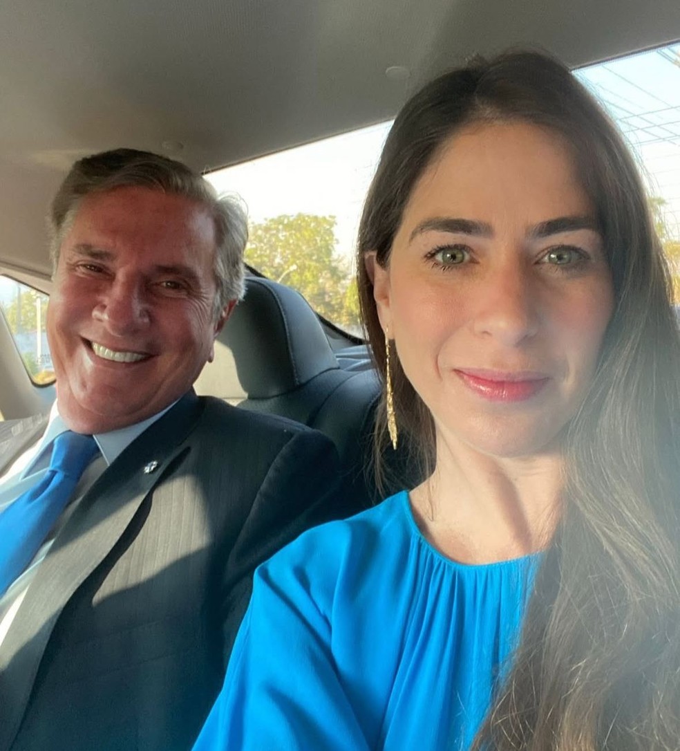 Fernando Collor é casado com a arquiteta Caroline Collor, 28 mais jovem — Foto: Instagram