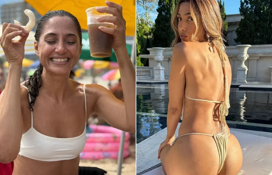 Camila Pitanga exibe bumbum em foto de biquíni