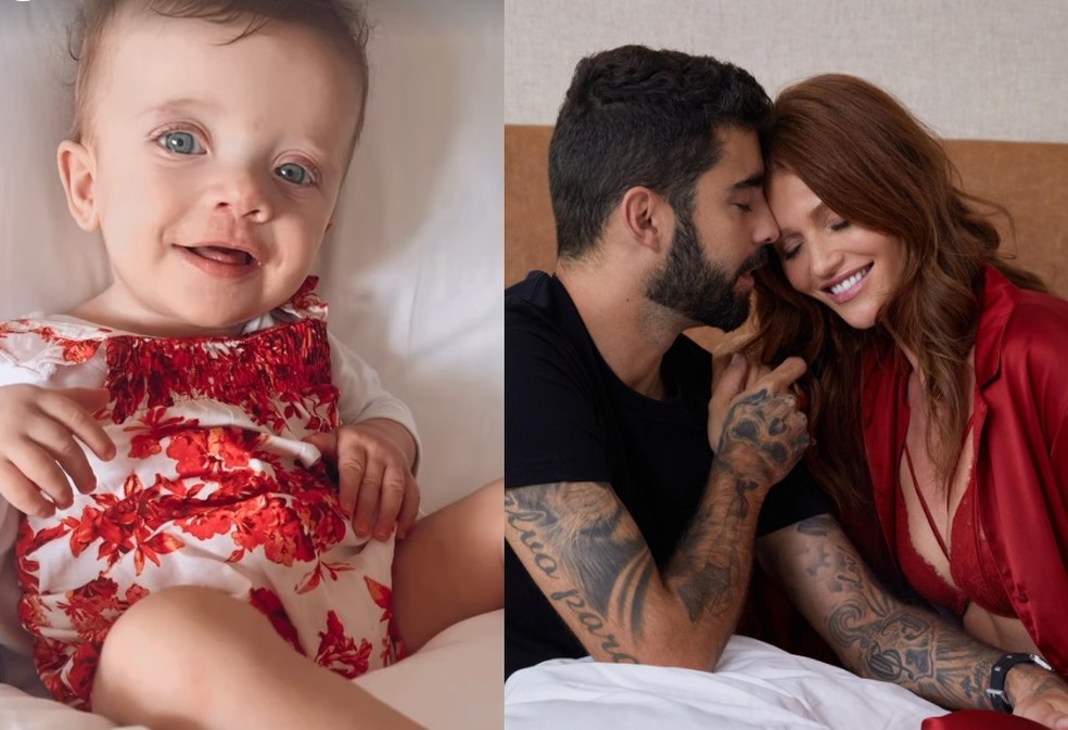 Cintia Dicker encanta seguidores com foto da filha — Foto: Reprodução