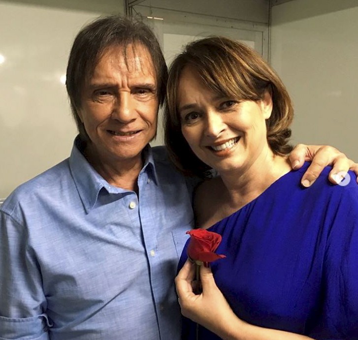 Myrian Rios e Roberto Carlos  — Foto: divulgação