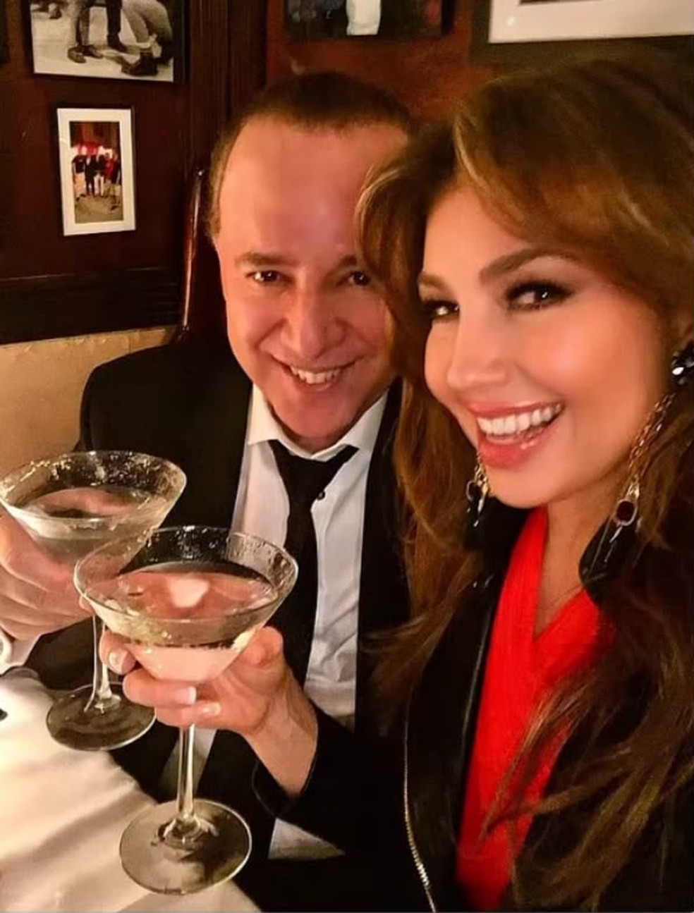 Thalía e Tommy Mottolla — Foto: Reprodução/ Instagram