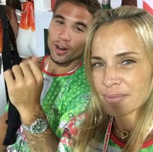 Ana Claudia Soares, ex-mulher do bicheiro Maninho — Foto: Arquivo/Globo e Instagram