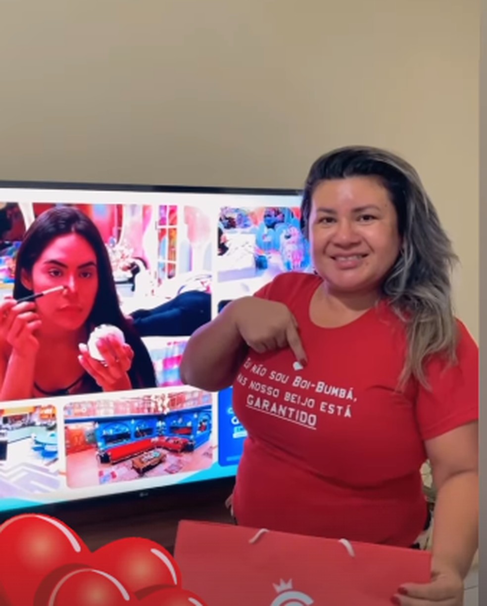 Jaqueline Nogueira, mãe de Isabelle, reforça torcida por romance da filha com Matteus — Foto: Reprodução/Instagram