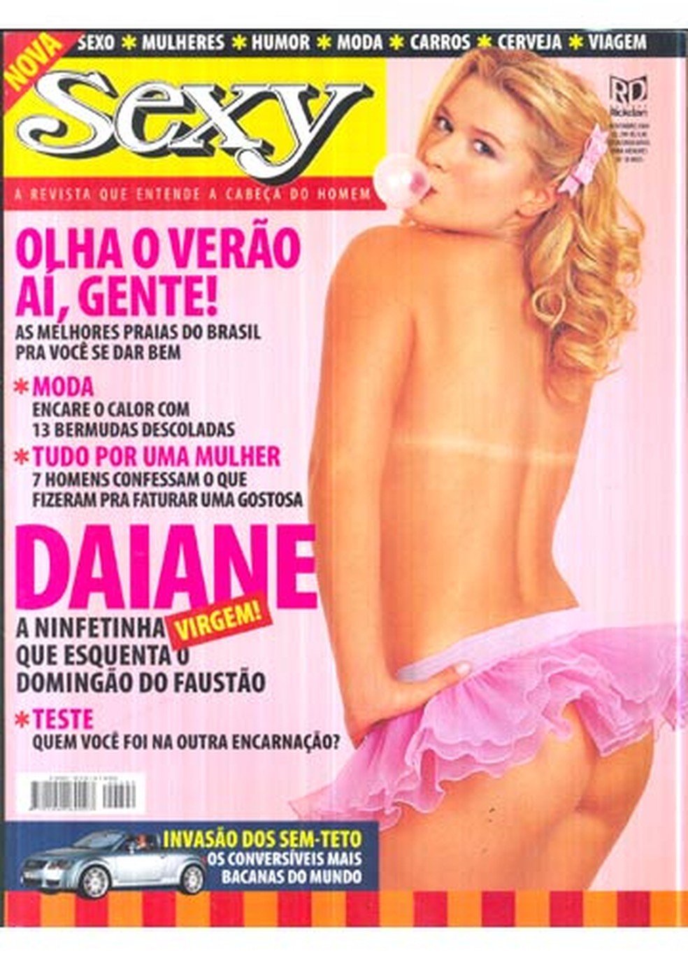 Daiane Amêndola na capa da "Sexy" — Foto: divulgação