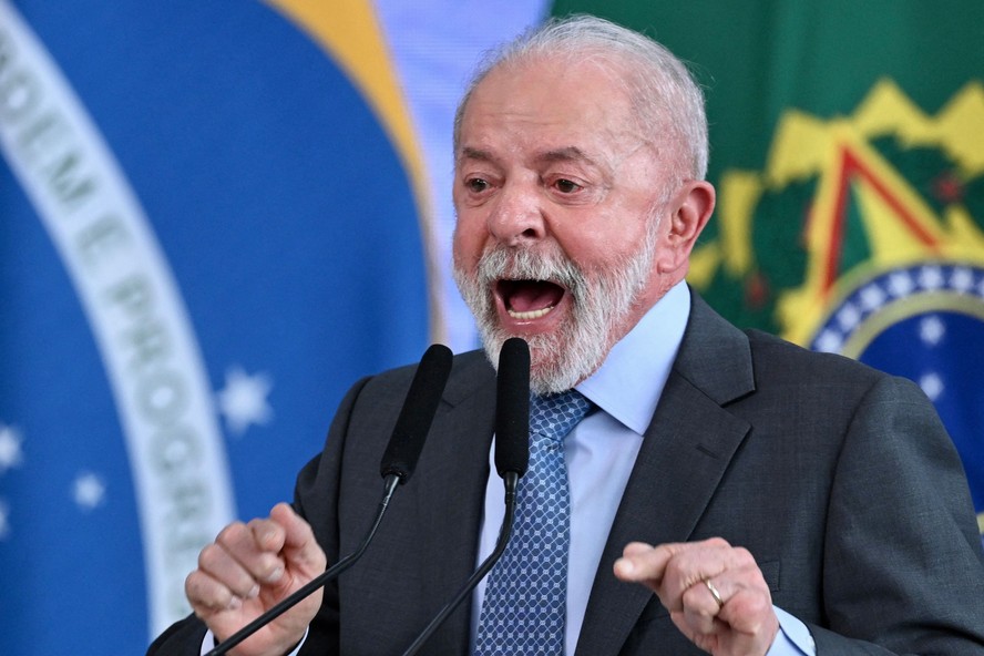 O presidente Lula no Palácio do Planalto