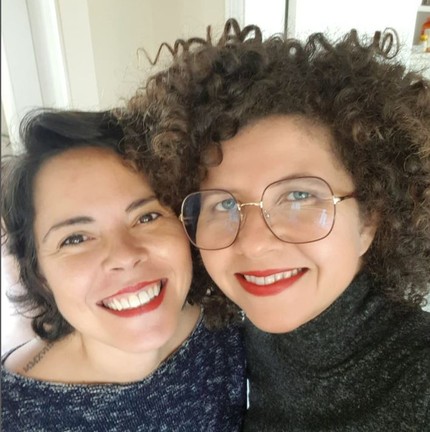A cantora Roberta Campos e sua mulher e empresária, Marina Souza Campos — Foto: rep/instagram