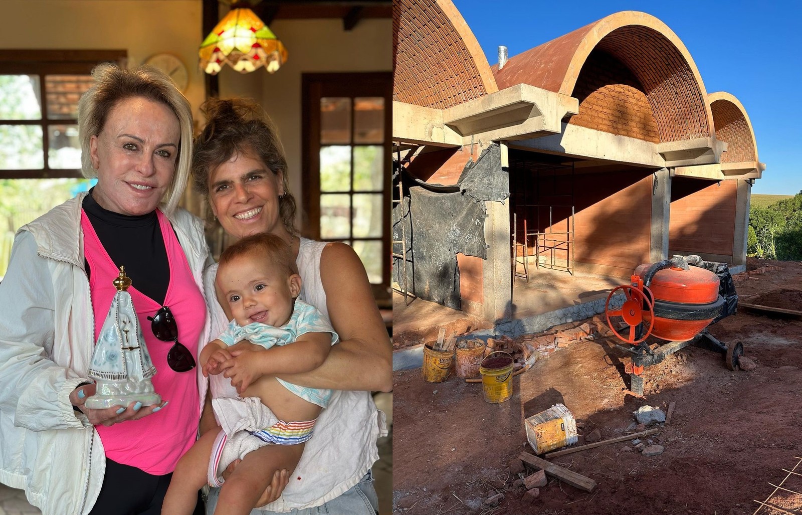 Ana Maria Braga financia construção de casa sustentável para a filha — Foto: Reprodução/Instagram