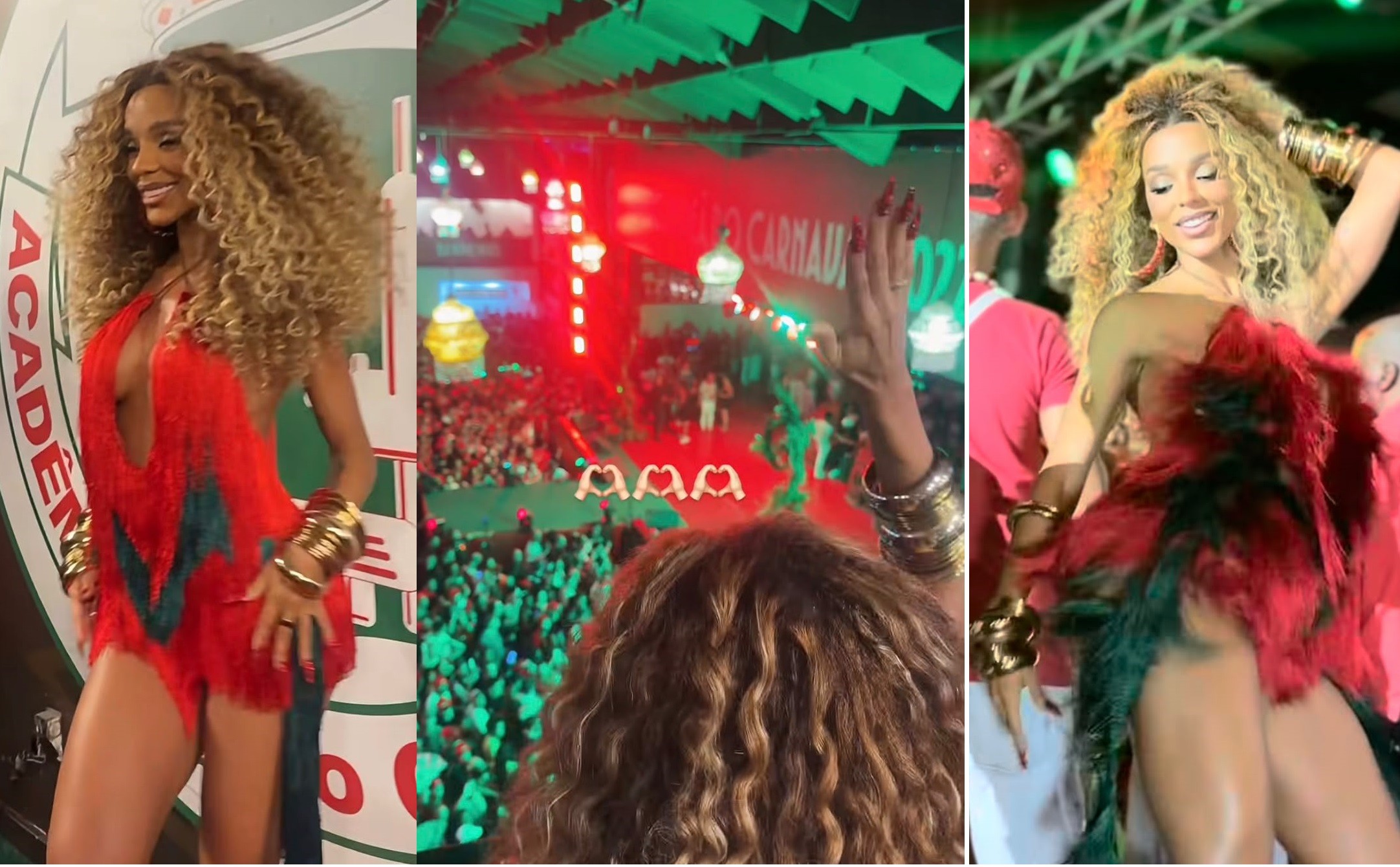 Brunna Gonçalves ignora Anitta durante coroação na Grande Rio