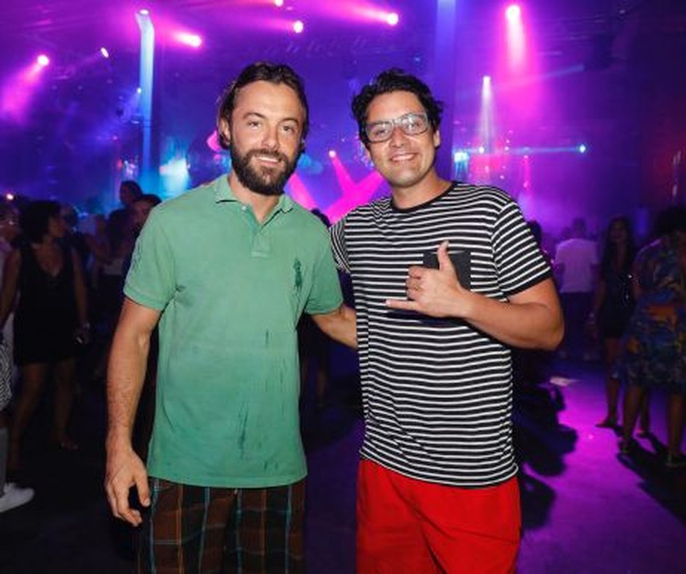 Kayky Brito e Bruno De Luca em foto de 2017. Os dois são amigos de longa data — Foto: Divulgação