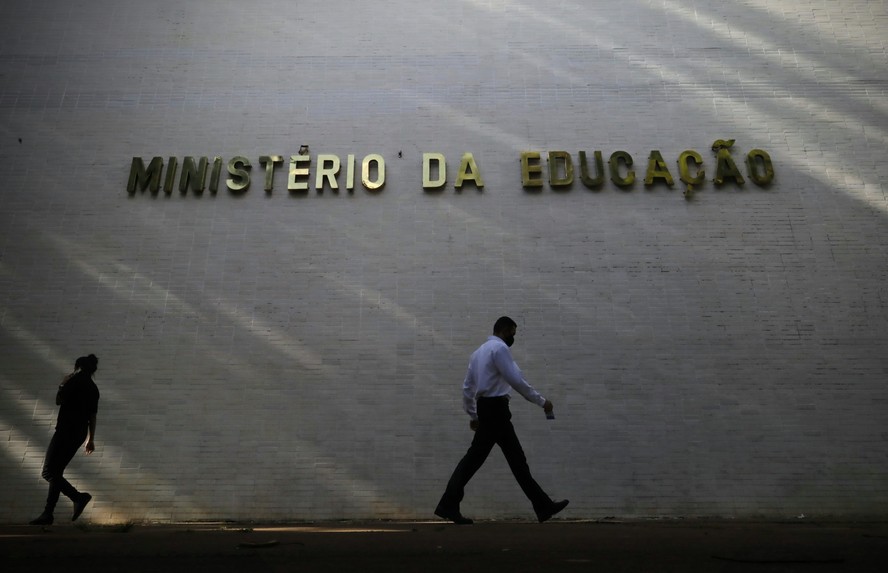 A fachada do Ministério da Educação, em Brasília