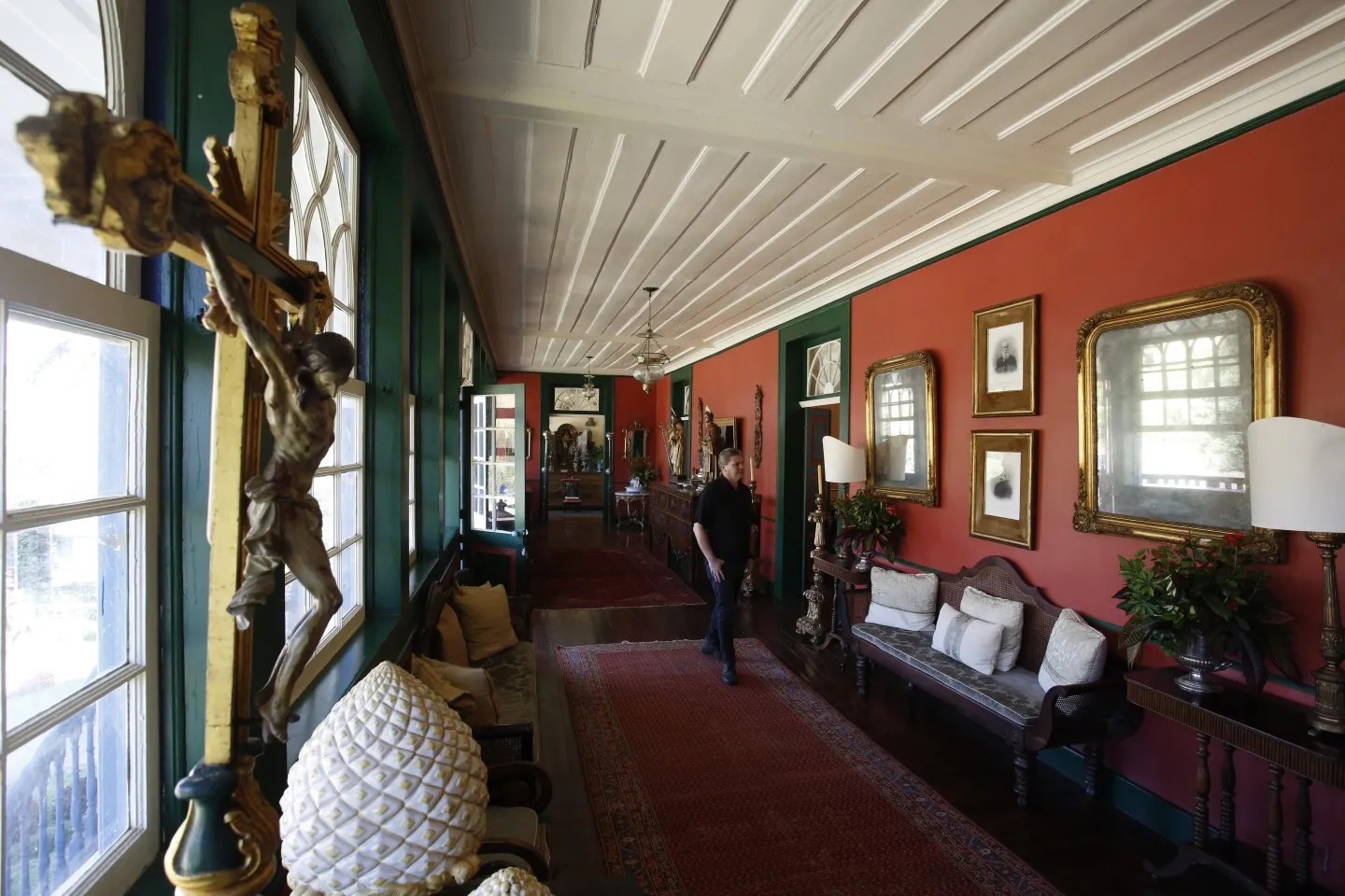 Em Vassouras, o casarão colonial da Fazenda São Luiz da Boa Sorte, de 1841, já abrigou a realeza do Segundo Império — Foto: Custodio Coimbra/Agência O Globo