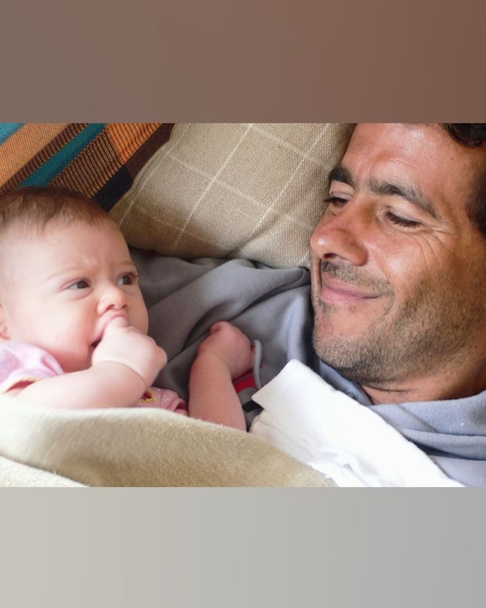 Marcos Palmeira com a filha, Julia Mautner — Foto: Reprodução/Instagram