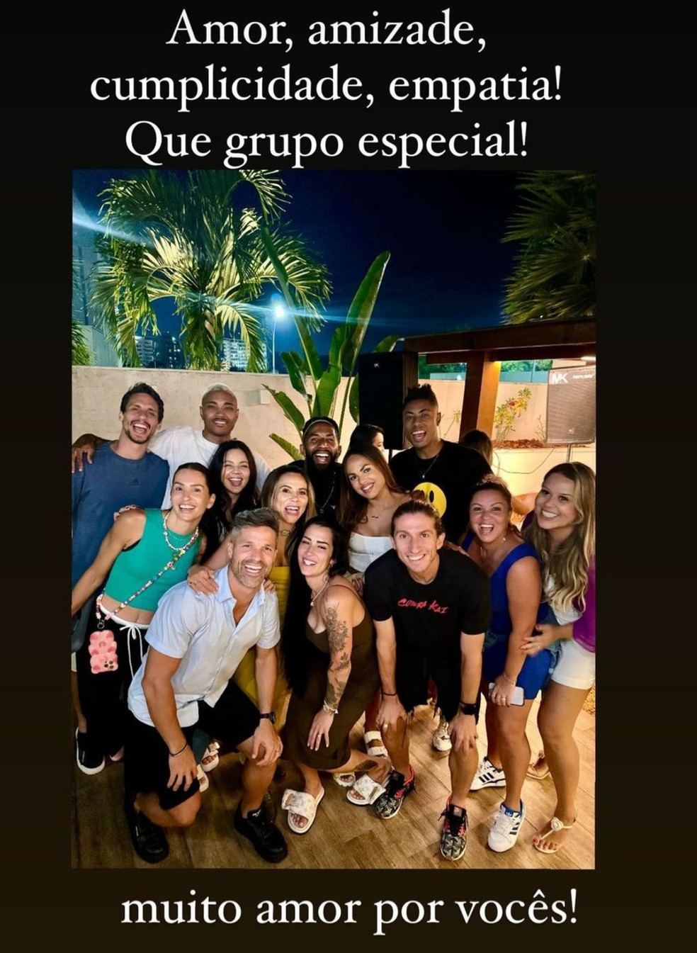 Tain&aacute; Castro, ex-mulher de L&eacute;o Pereira, vai &agrave; festa de reencontro de elenco &mdash; Foto: Reprodu&ccedil;&atilde;o/Instagram
