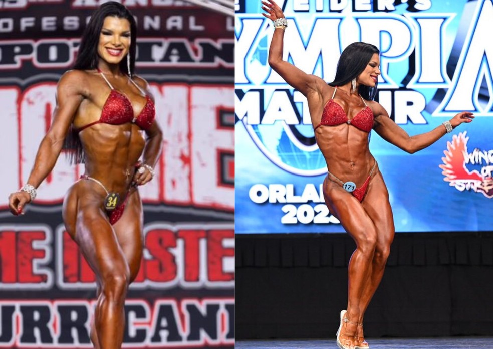 Ex-morena do Tchan Juliane Almeida — Foto: Reprodução