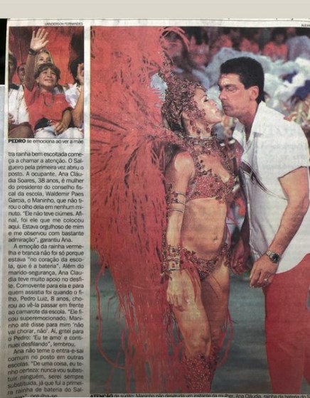 Ana Claudia Soares, ex-mulher do bicheiro Maninho — Foto: Arquivo/Globo e Instagram