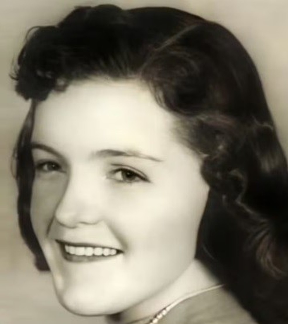 Shirley Ann Durdin, morta em um ataque de tubarão brutal que a partiu ao meio — Foto: Reprodução/Internet