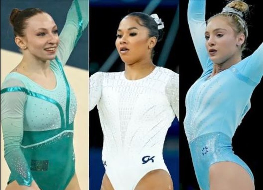 Ana Barbosu, Jordan Chiles e Sabrina Voinea: protagonistas de polêmica em torno da medalha de bronze na final olímpica do solo