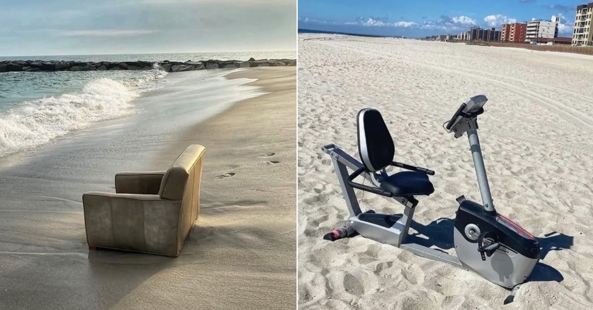 Trash found on US beaches includes a chair, an exercise bike and an electronic ankle bracelet