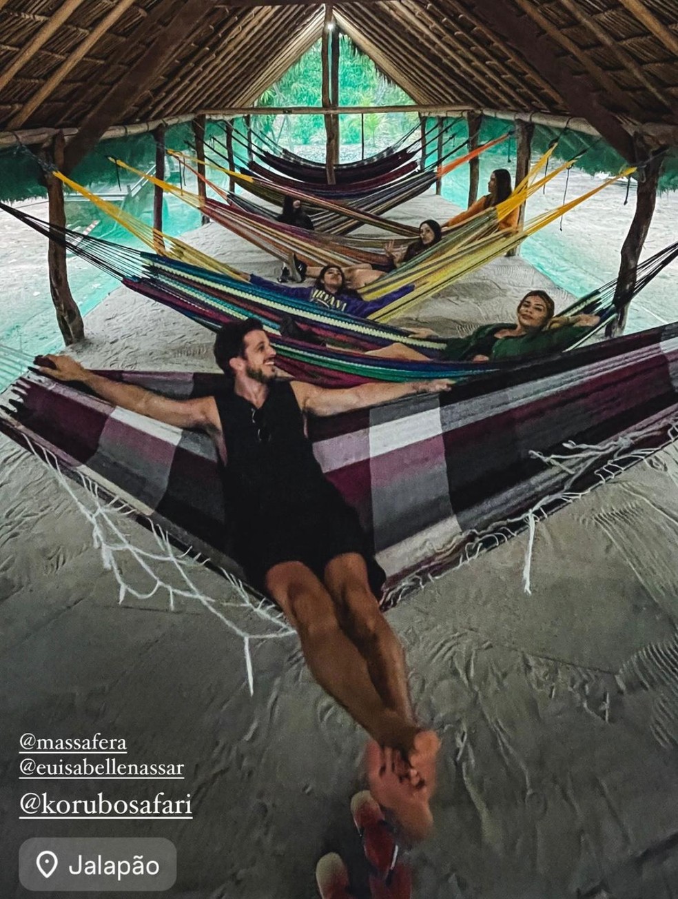 Grazi viaja para o Jalapão com o ator João Villa — Foto: Instagram
