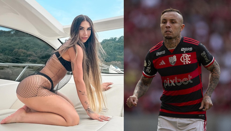 Ivana Bermanelli e Everton Cebolinha — Foto: reprodução/ instagram e Alexandre Cassiano