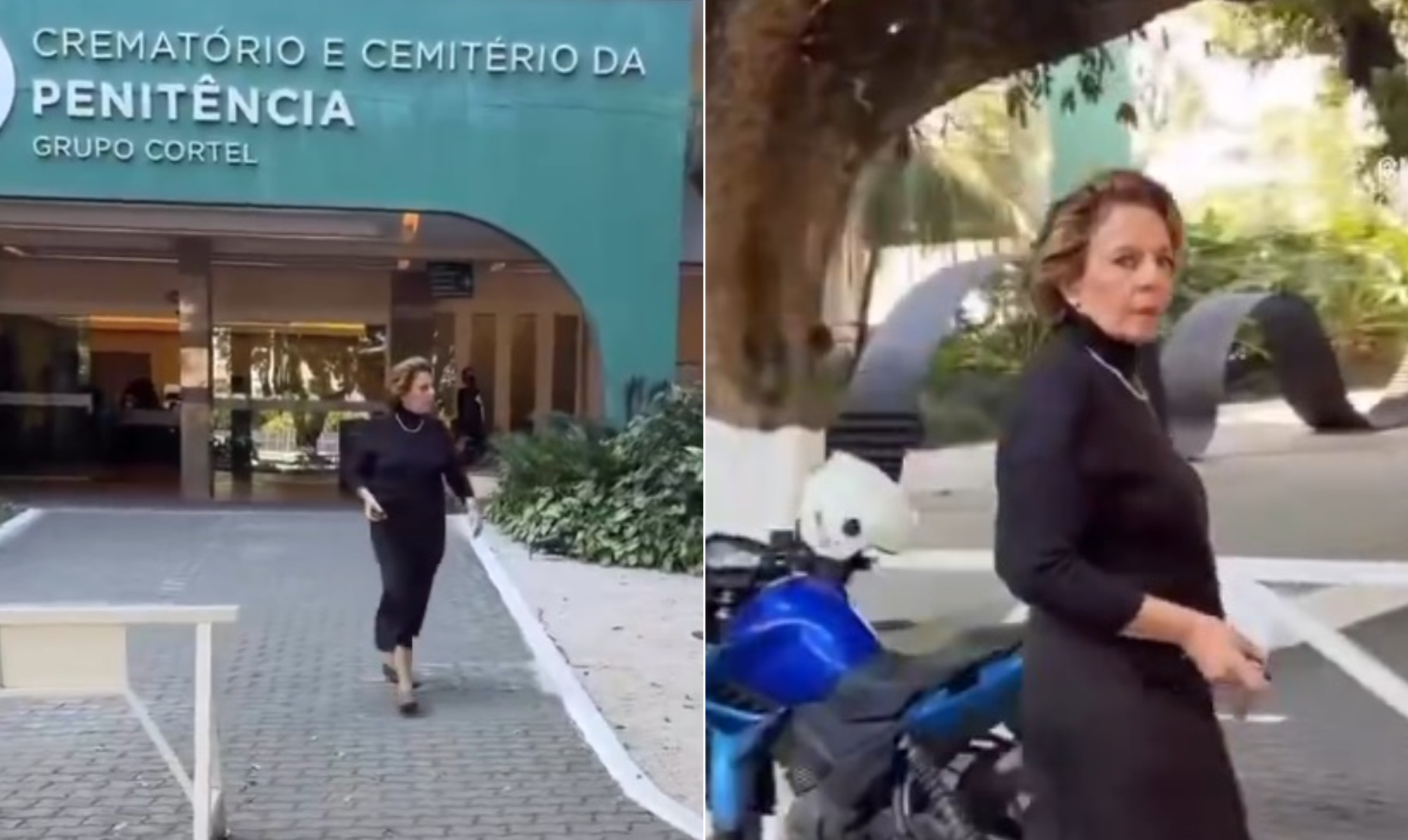 Em frente a cemitério, fãs dão pêsames a Rosi Campos, e atriz se surpreende: 
