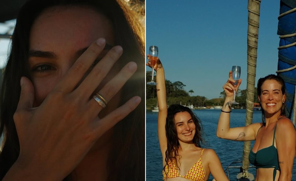 Atriz Marina Moschen fica noiva de fotógrafa — Foto: Instagram