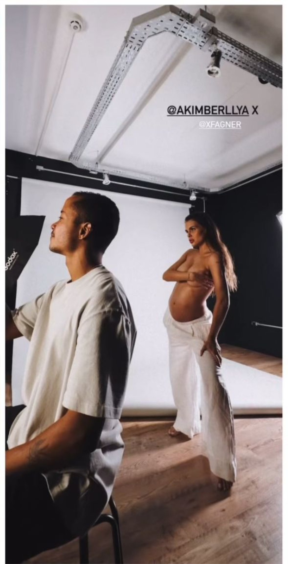 Amanda Kimberlly, modelo que estria grávida de Neymar — Foto: Reprodução/Instagram