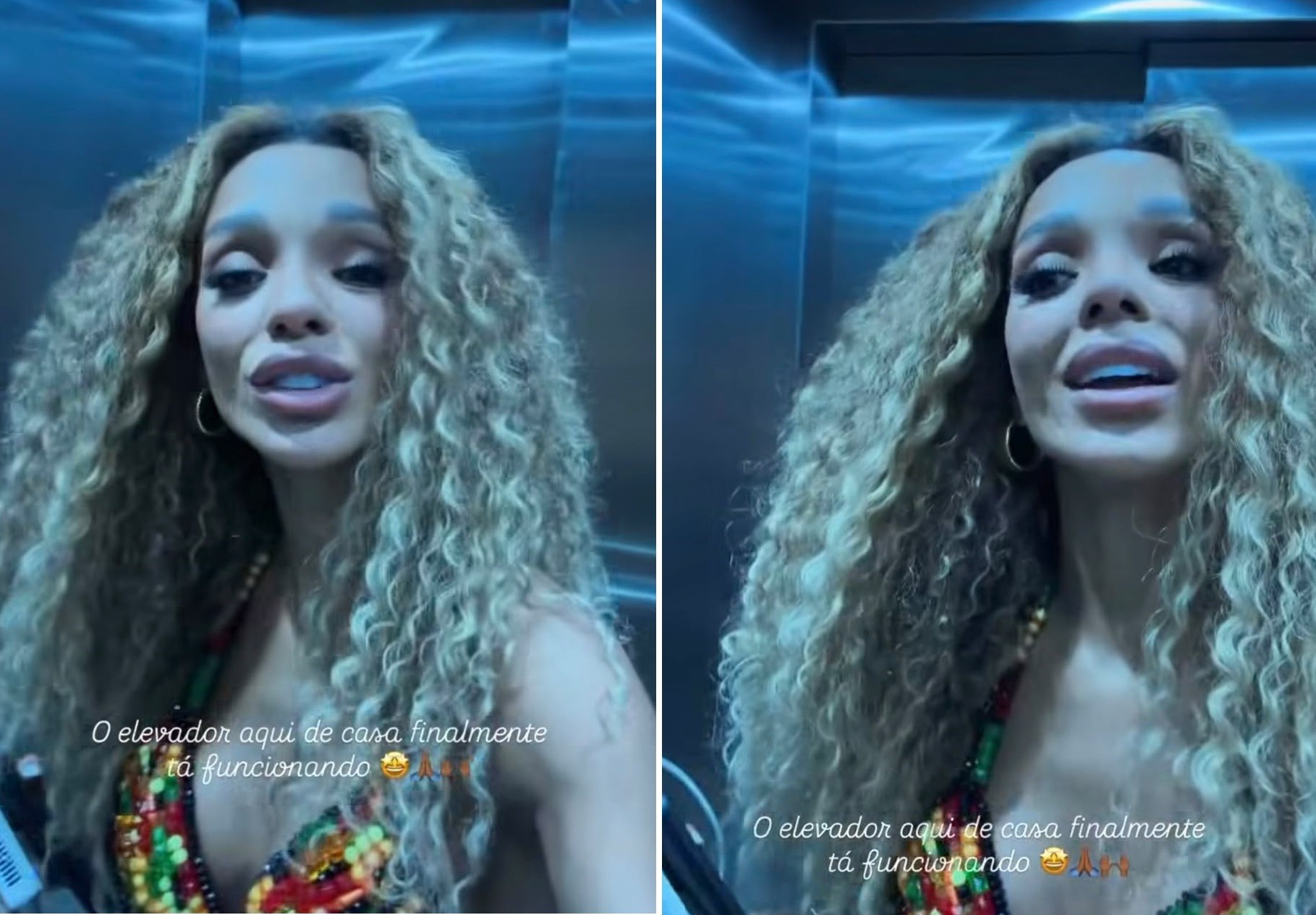 Brunna Gonçalves mostra elevador da sua nova mansão com Ludmilla: 'Não quero outra vida'