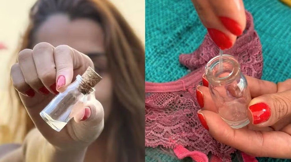 A influencer e criadora de conteúdo adulto brasileira Isabela Prazeres fatura vendendo cheirinho íntimo em frasco. — Foto: Divulgação