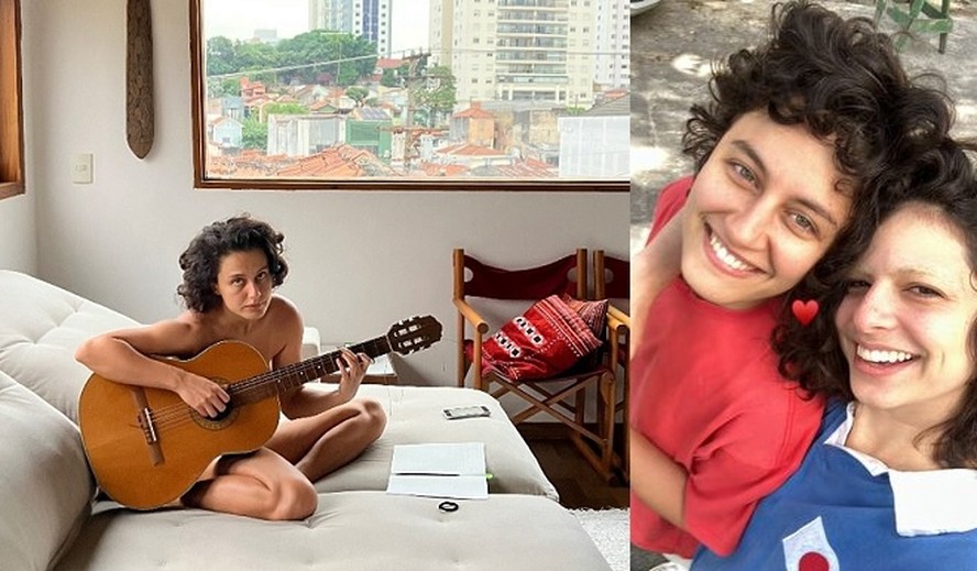 Julia Anquier postou foto da namorada na cama