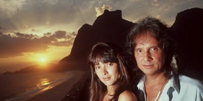 Myrian Rios e Roberto Carlos — Foto: Agência O Globo