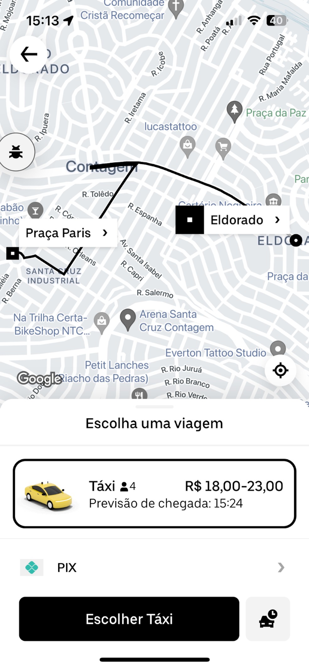 Uber Táxi chega ao Rio de Janeiro — Foto: Diivulgação